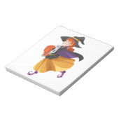 BLOC-NOTE "HEUREUX HALLOWEEN" WITCH (Tourné)