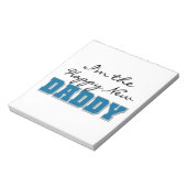 Bloc-note Heureux nouveaux cadeaux papa (Tourné)