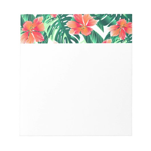 Bloc-note Hibiscus à l'orange tropicale (Devant)