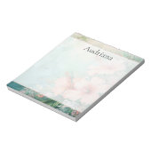 Bloc-note Hibiscus blanc de pêche tropicale Floral (Tourné)