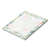 Bloc-note Hibiscus Feuille tropical Aquarelle florale (Tourné)