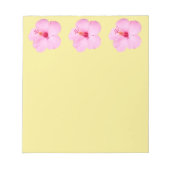 Bloc-note Hibiscus rose Fleur tropicale (Devant)