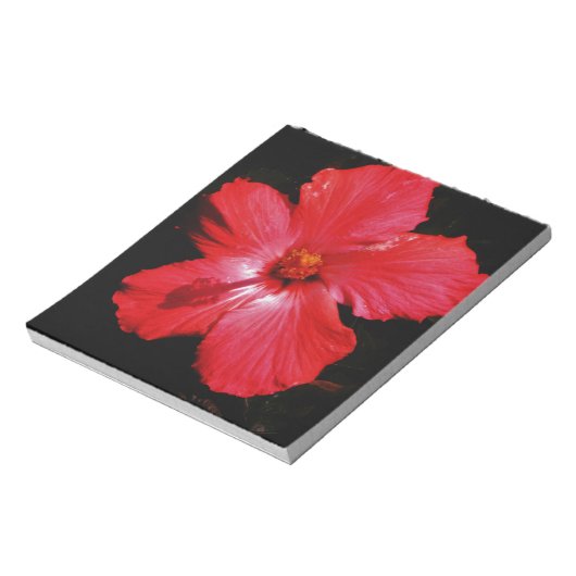 Bloc-note Hibiscus rouge (Tourné)