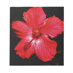 Bloc-note Hibiscus rouge
