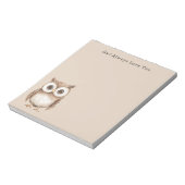 Bloc-note Hibou t'aime toujours (Tourné)