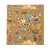Bloc-note Hiéroglyphique égyptien ancien -Hiéroglyphie Motif (Devant)