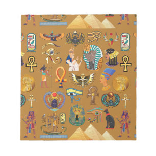 Bloc-note Hiéroglyphique égyptien ancien -Hiéroglyphie Motif