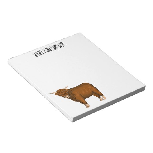 Bloc-note Highland cow (Incliné)