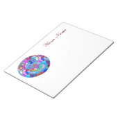 Bloc-note hippie personnalisé amour super (Incliné)