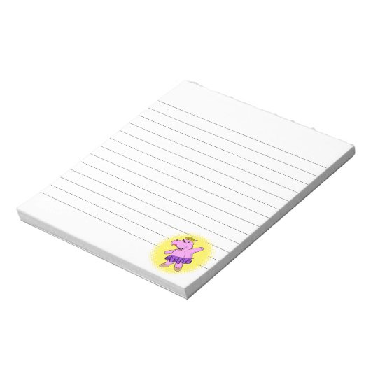 Bloc-note Hippo Ballerina Avec Tutu Linked (Tourné)