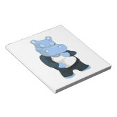 BLOC-NOTE HIPPO BLEU CUT (Incliné)