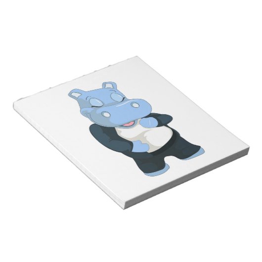 BLOC-NOTE HIPPO BLEU CUT (Incliné)