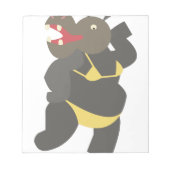 Bloc-note Hippo En Bikini (Devant)