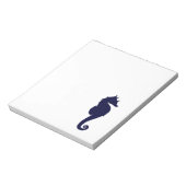 Bloc-note Hippocampe bleu foncé (Tourné)
