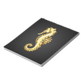 Bloc-note Hippocampe Polygonal Or (Tourné)