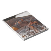 Bloc-note Hippopotamus, Hippopotamus amphibius, lac (Incliné)