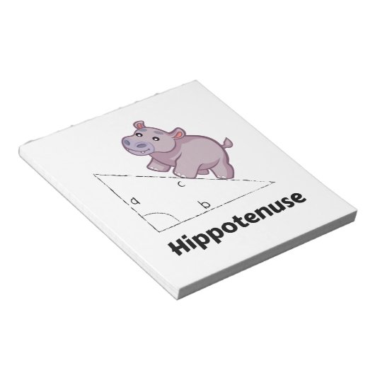 Bloc-note Hippotenuse Math drôle (Incliné)