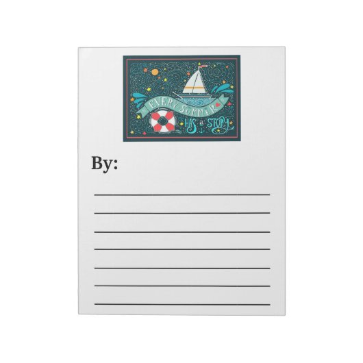 Bloc-note Histoires d'été Note Pad (Tourné)