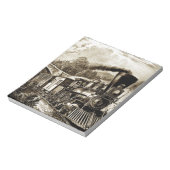 Bloc-note Historique des locomotives des moteurs à vapeur (Tourné)