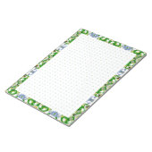 Bloc-note Hiver Automne Vert Gris Gris Grille de points BuJo (Incliné)