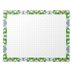 Bloc-note Hiver Automne Vert Gris Gris Grille de points BuJo