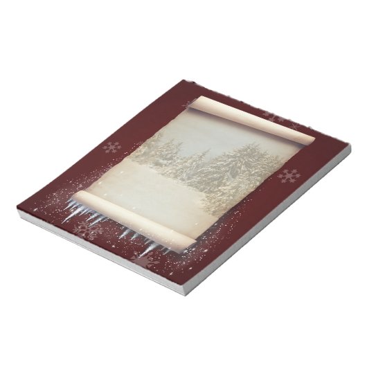 Bloc-note Hivernment Parchment Illustration (Tourné)