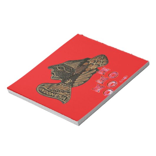 Bloc-note Ho Ho Ho ! Joyeux Noël Indonésie design mignon (Tourné)