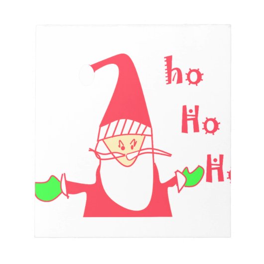 Bloc-note Ho Ho Ho Merry Christmas From Santa.png (Devant)