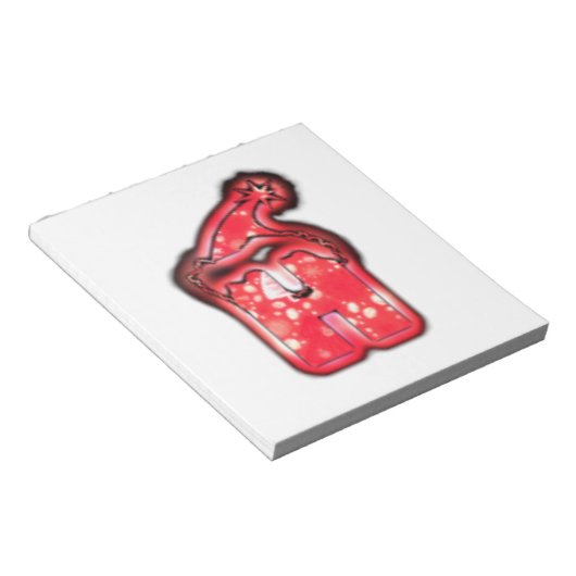 Bloc-note Ho Ho Ho ! Père Noël Casquette Joyeux Noël étoile. (Incliné)