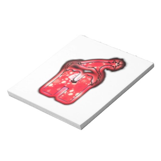 Bloc-note Ho Ho Ho ! Père Noël Casquette Joyeux Noël étoile. (Tourné)