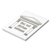Bloc-note Hoc dictum latinum - amusant latin (Tourné)