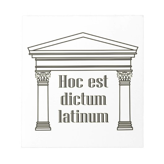 Bloc-note Hoc dictum latinum - amusant latin (Devant)