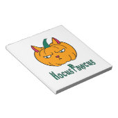 Bloc-note Hocus pawcus Halloween citrouille ginger cat magie (Incliné)