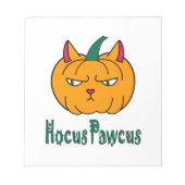 Bloc-note Hocus pawcus Halloween citrouille ginger cat magie (Devant)