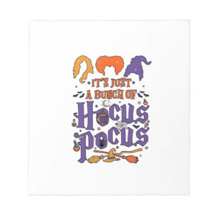 Bloc-note Hocus Pocus Halloween Sorcières Chaudron Balai Cha