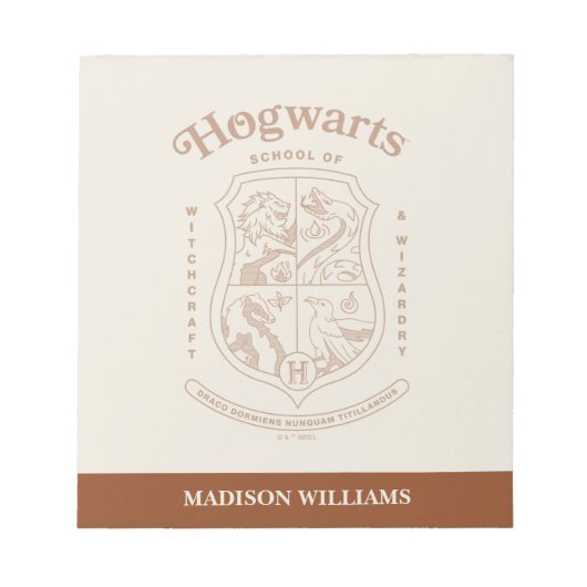 Bloc-note HOGWARTS™ School of Witchcraft and Wizardry Crest (Devant)