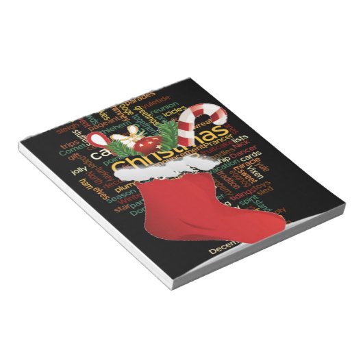 Bloc-note HoHo ! Merry Christmas TOXITS et Happy New Year (Incliné)