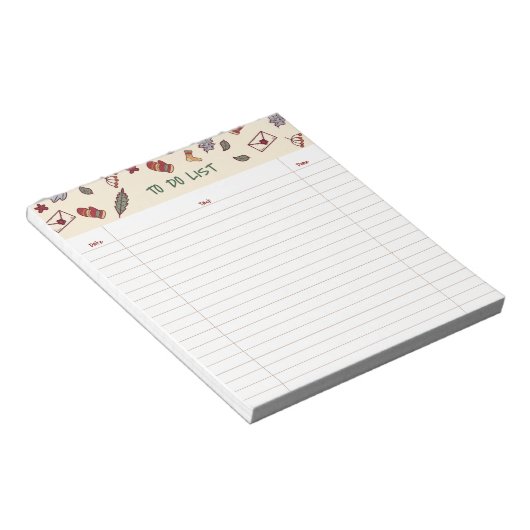 Bloc-note Holiday To-Do List Notepad (Incliné)
