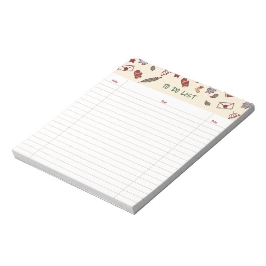 Bloc-note Holiday To-Do List Notepad (Tourné)
