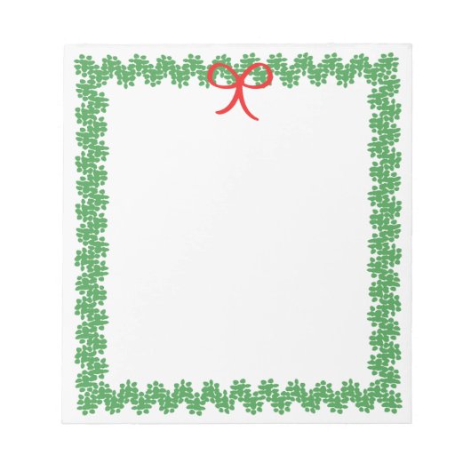 Bloc-note Holiday Wreath Notepad (Devant)