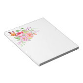 Bloc-note holiES - Bouquet de fleurs de printemps d'aquarell (Incliné)