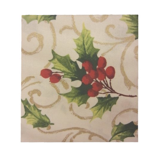 Bloc-note Holly Berries (Devant)