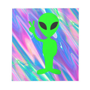 Bloc-note Hologramme alien
