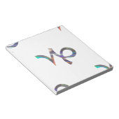Bloc-note hologramme Capricorne (Incliné)