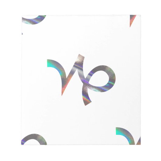 Bloc-note hologramme Capricorne (Devant)