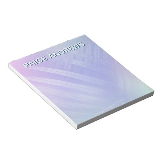 Bloc-note Holographique Feuilles tropicaux (Incliné)