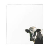 Bloc-note Holstein Vache ferme animal laitier noir et blanc (Devant)