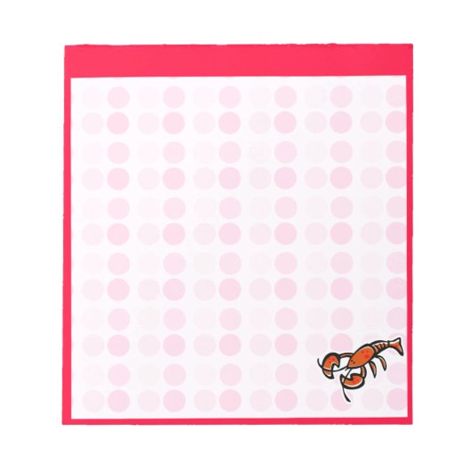 Bloc-note Homard mignon (Devant)