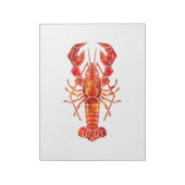 Bloc-note Homard polygonal rouge (Tourné)
