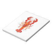 Bloc-note Homard polygonal rouge (Tourné)